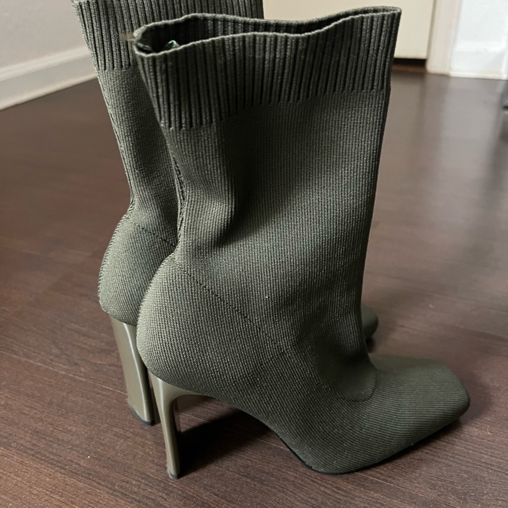 ZARA Green Boots
